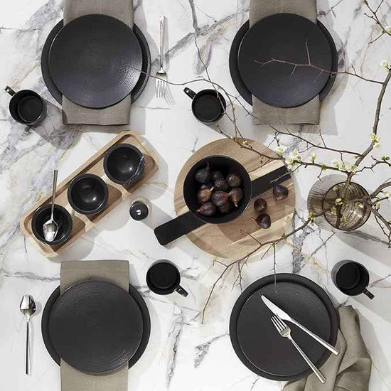 Lenox 895250 Lx Collective Black 12-Piece Set, White