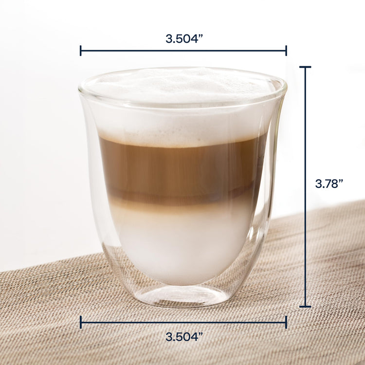 America 5513296661 Creamy Collection Double Walled Thermo Cappuccino Glasses (s/6 cappuccino glasses)