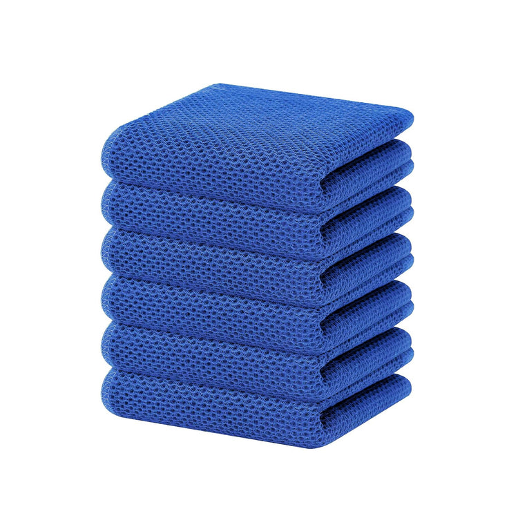 100% Cotton Waffle Weave Kitchen Dish Towels 6 (6 Count)
