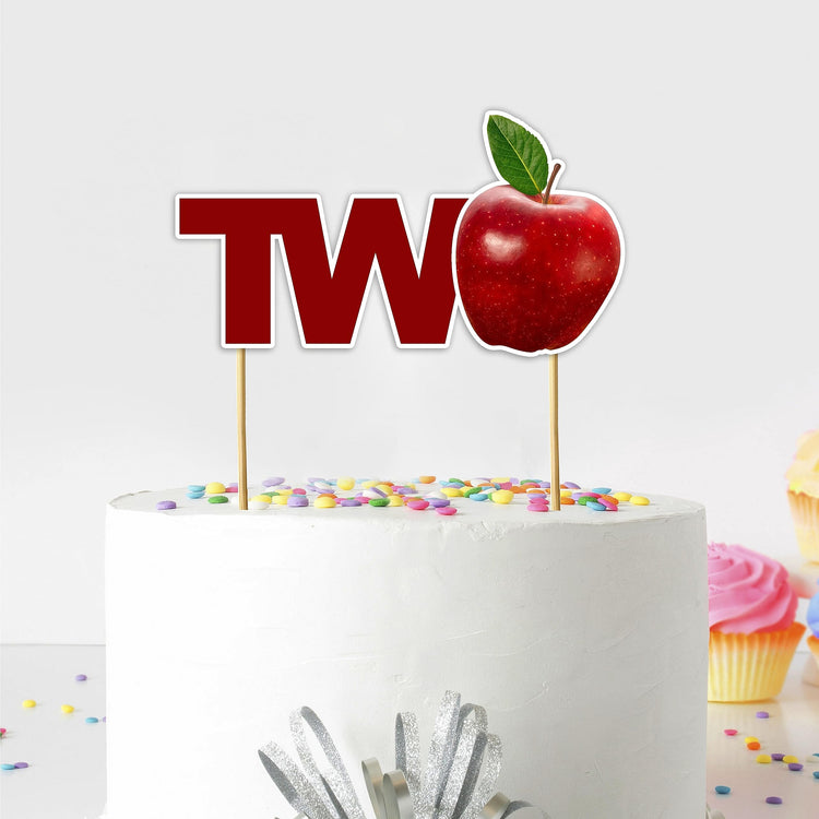 Apple Two Cake Topper