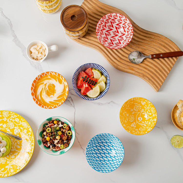 12 Oz Ceramic Small Dessert Bowls Set of 6 (6 Count)