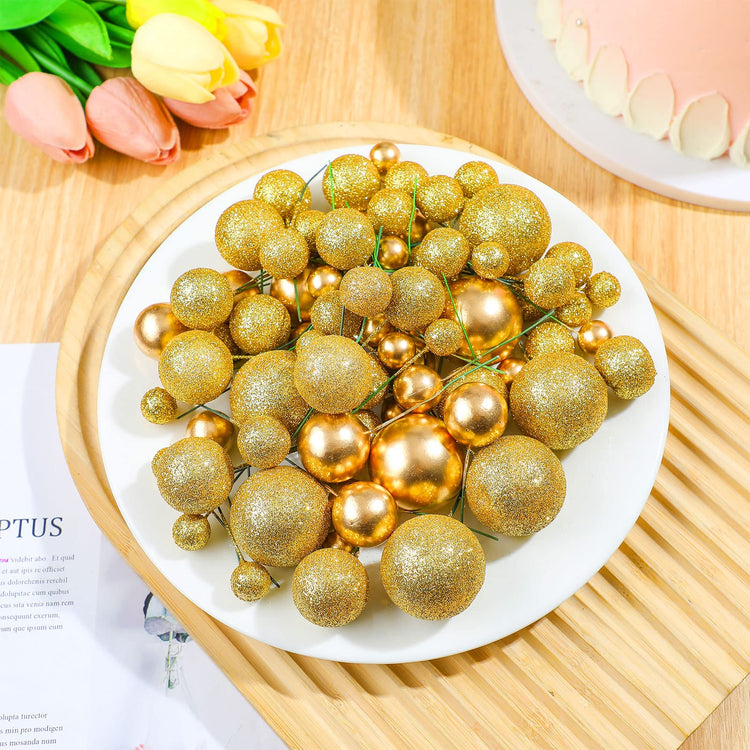108 Pcs Balls Cake Topper
