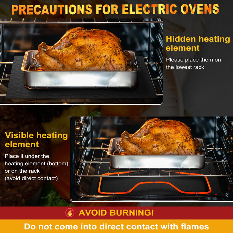 2 Pack Oven Liners for Bottom of Oven