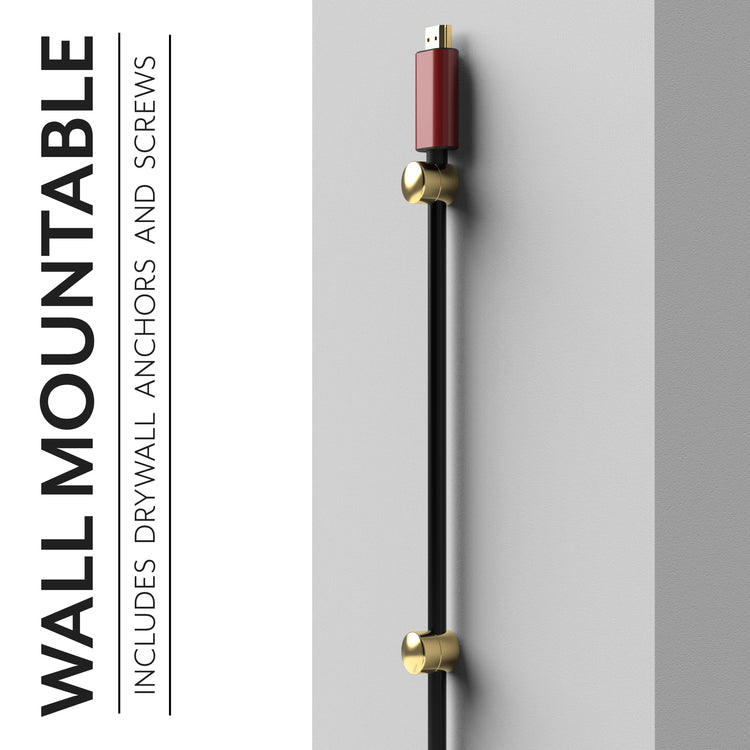 Cable Anchors for Desk Organization Gold