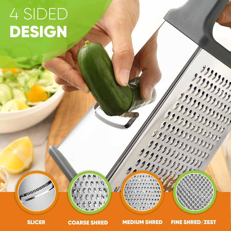 Stainless Steel XL Cheese Grater for Kitchen