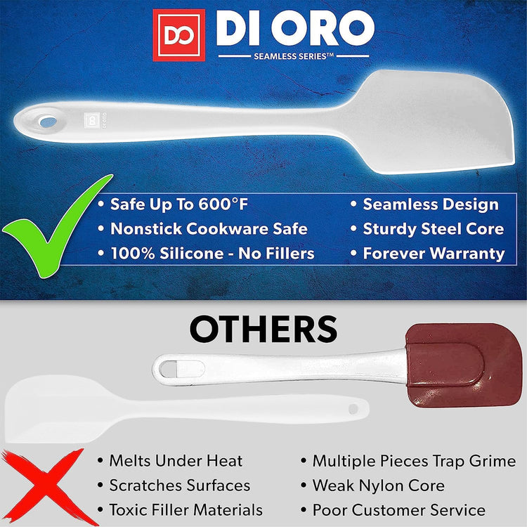 DI ORO Silicone Spatula Set (5 Count)