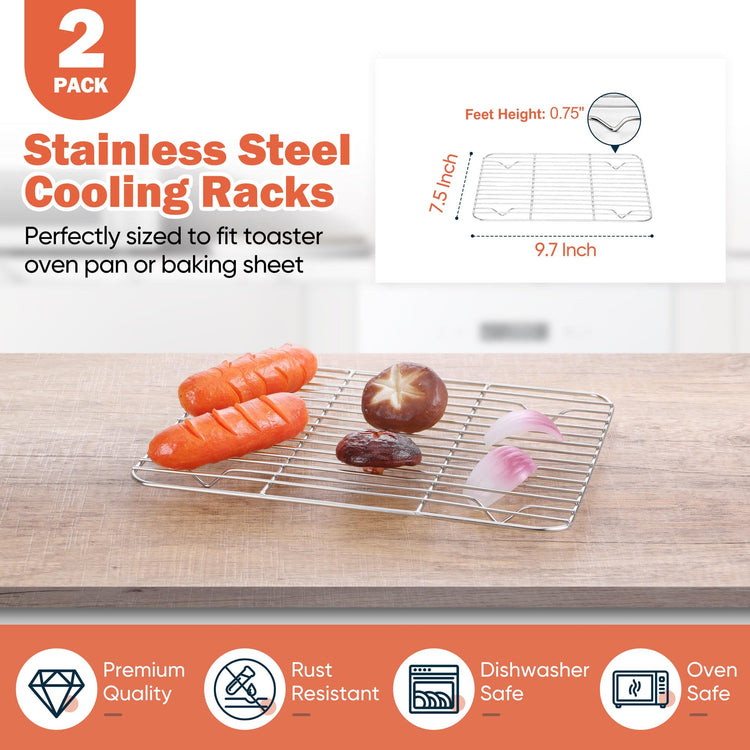 2 Pack Small Baking Cooling Racks