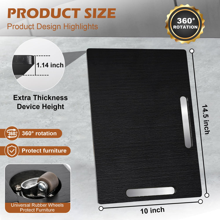 Appliance Slider for Kitchen Appliances 360° Rolling Sliding Tray for Coffee Maker Countertop