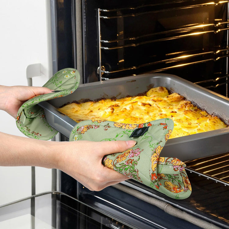 Pot Holders for Kitchen Heat Resistant Hot Pads for Countertops Oven Pot Holders Cotton Potholders for Kitchen Cooking Baking