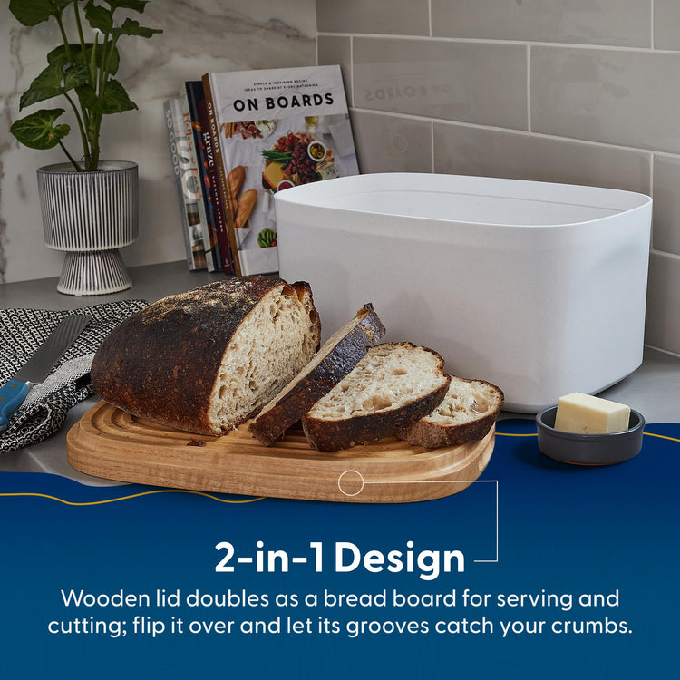 Sonder LA Union Bread Box with Wood Lid