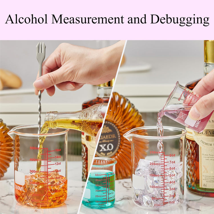 High Borosilicate Glass Measuring Cup Set