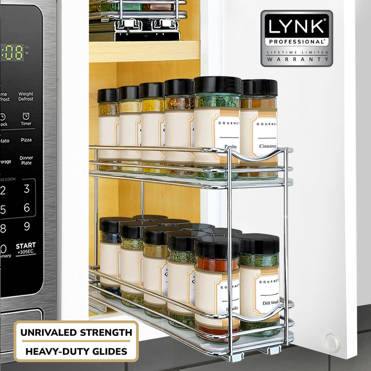 Pull Out Spice Organization for Cabinets