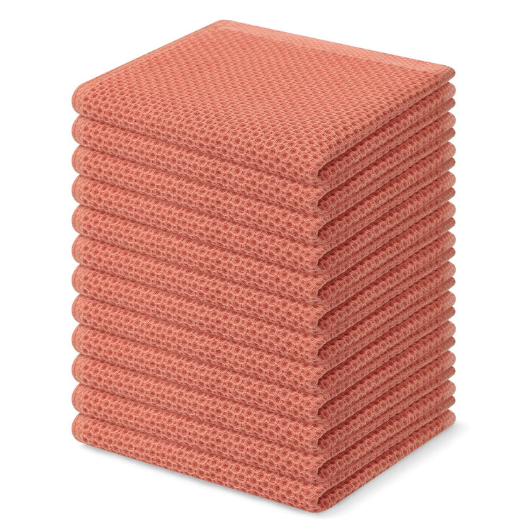 100% Cotton Waffle Weave Kitchen Dish Cloths 12 (12 Count)