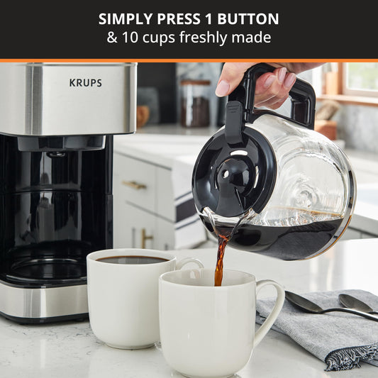 Coffee Maker 10 Cups Simply Brew Stainless Steel Drip Coffee Maker