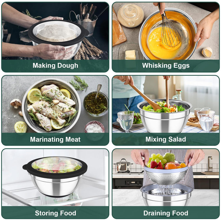 Mixing Bowls with Colander (4 Count)