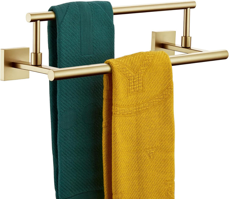 KOKOSIRI Hand Towel Bar 16 Inches Towel Holder Bathroom Rack for Bath Cabinet Towel Rails Brushed Gold Stainless Steel B5009BG-L16