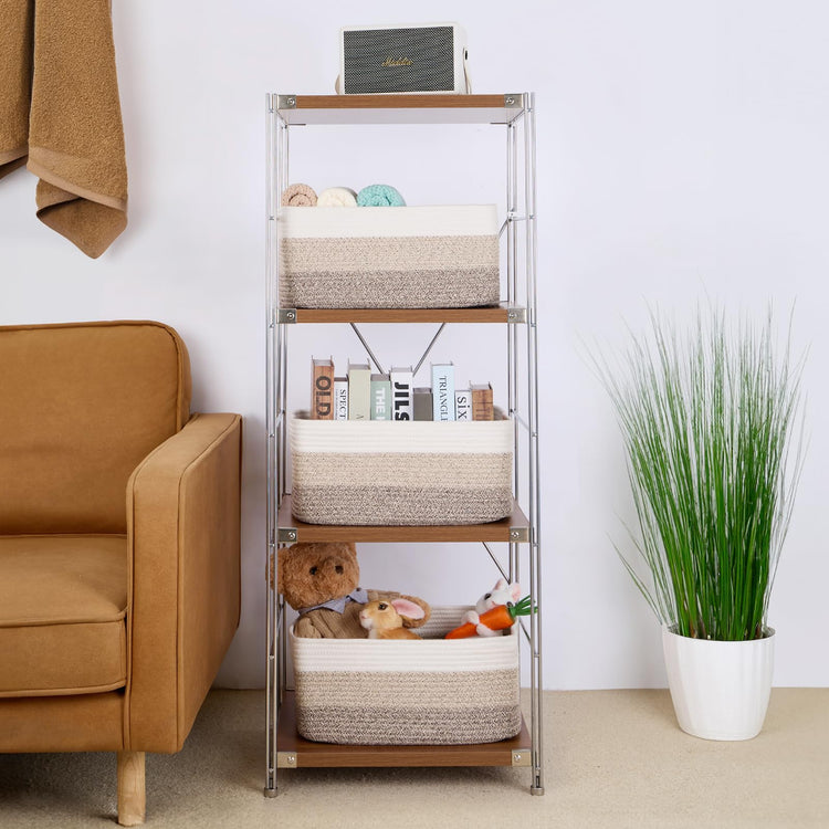 Large Storage Baskets for Shelves (2 Count)