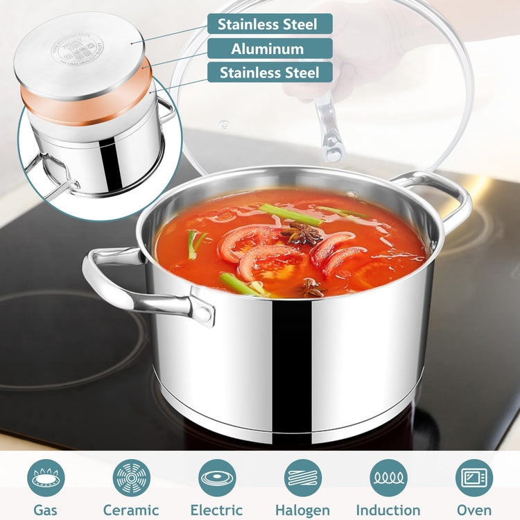 4 Quart Stock Pot with Lid