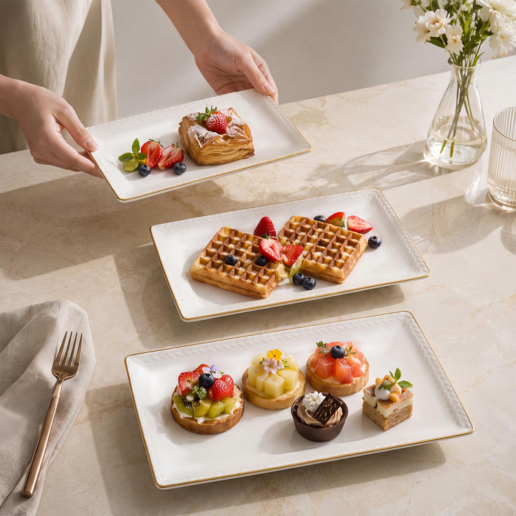 Ceramic Serving Platter Set (3 Count)