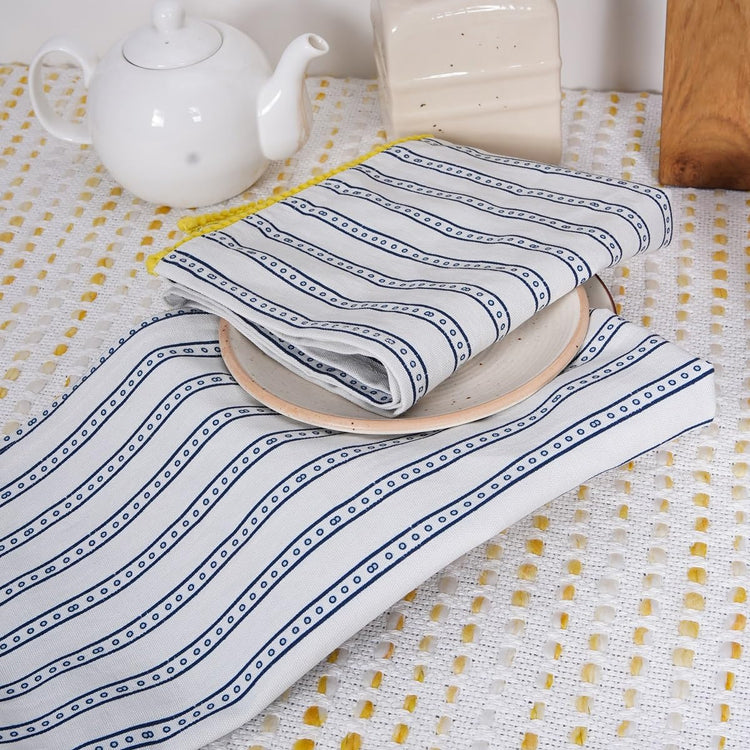 Printed Kitchen Dish Bar and Tea Towels Cotton (6 Count)