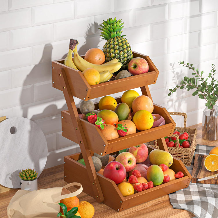 3 Tier Fruit Basket for Kitchen Counter