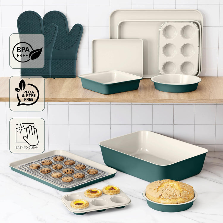 Nonstick Stackable Bakeware Set