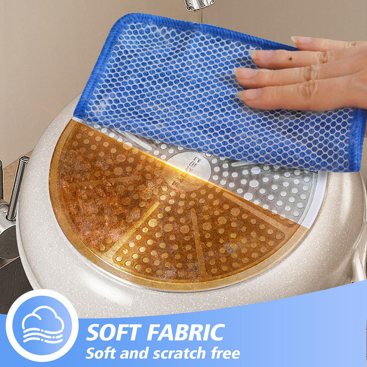 Dish Cloths for Washing Dishes with Scrub Side (9 Count)