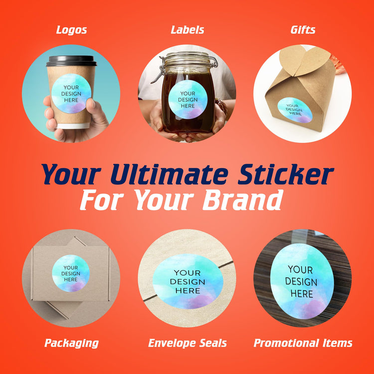 100 Custom Vinyl Stickers (100 Count)