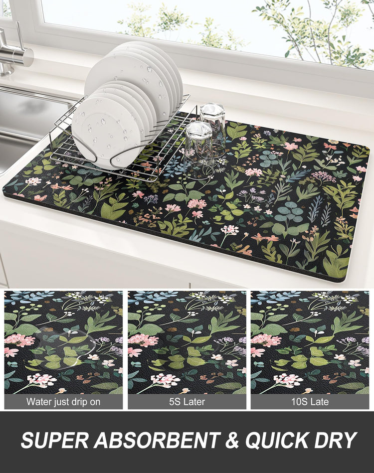 Dish Drying Mat for Kitchen Counter