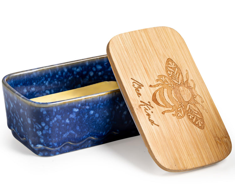 Ceramic Butter Dish with Lid for Countertop