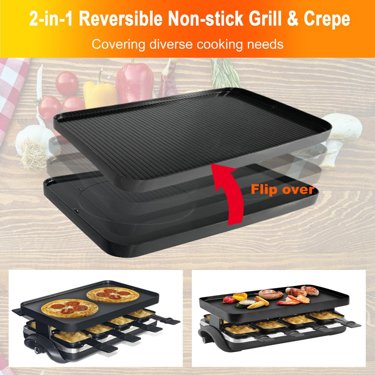 Raclette Grill with Extra Stone Plate