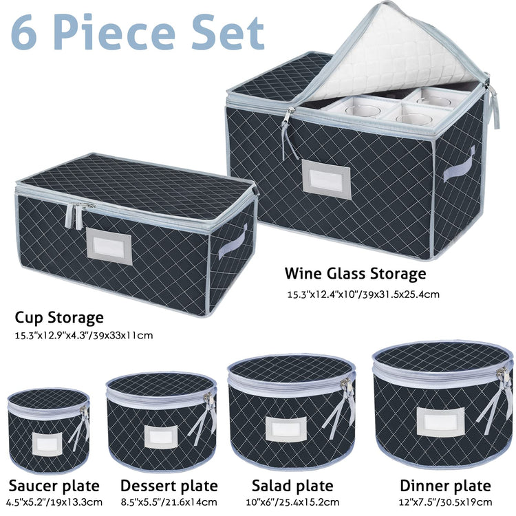 China Dinnerware Storage Containers Set