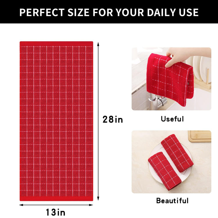 100% Cotton Terry Kitchen Towels (12 Count)