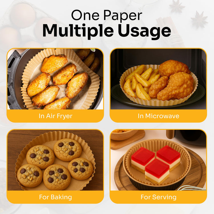 Air Fryer Paper Liners (125 Count)