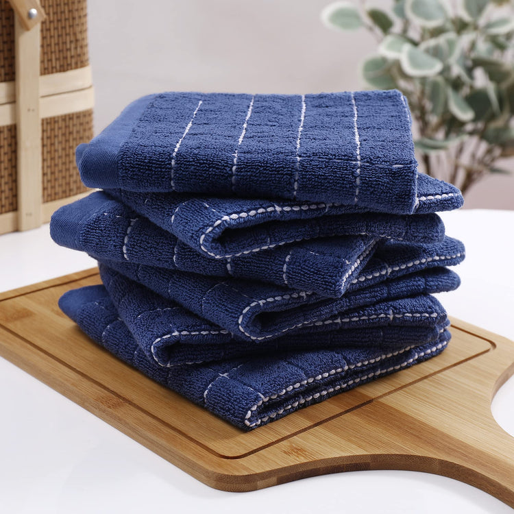 100% Cotton Terry Kitchen Dish Cloths (8 Count)