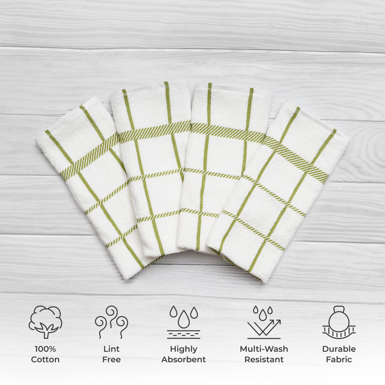 100% Cotton Terry Dish Towels (4 Count)