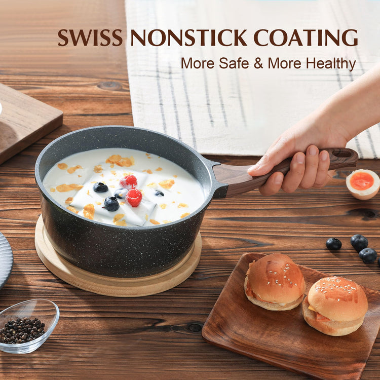 2.5 Quarts Nonstick Saucepan with Lid