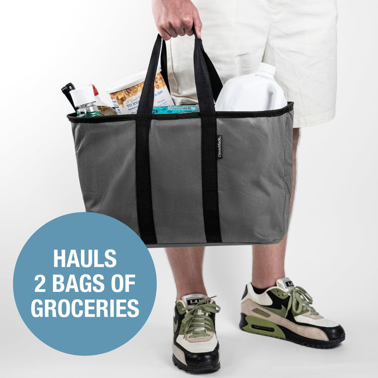 EcoBasket 30 Liter Reusable Tote Bag with Reinforced Bottom