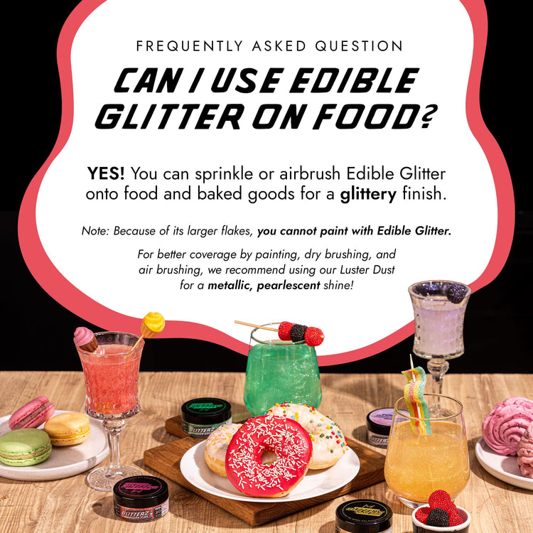 Sakura Pink Edible Glitter for Drinks & Cakes