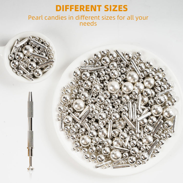 silver Mix Sugar Sprinkles (4.16 Ounce)