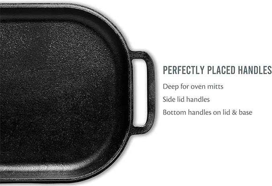 Challenger Bread Pan Cast Iron Loaf Pan with Lid + Care Kit for Artisan Sourdough and Homemade Bread Baking, Pre-Seasoned, Heavy Duty, Oven Safe, Made in USA