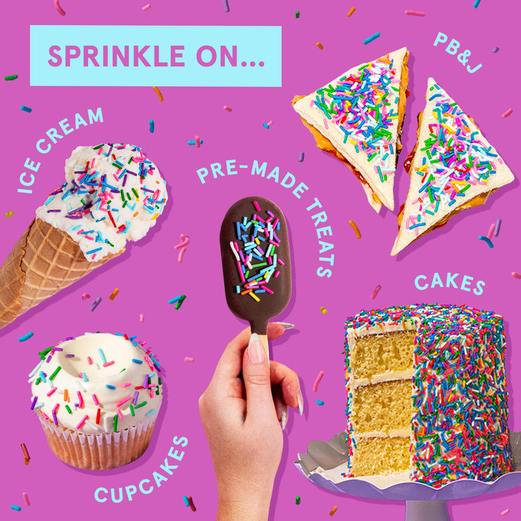 Deluxe Rainbow Crunchy Jimmies 1 Pack