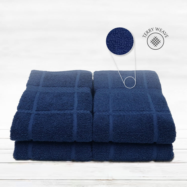 100% Cotton Terry Dish Towels for Kitchen (4 Count)
