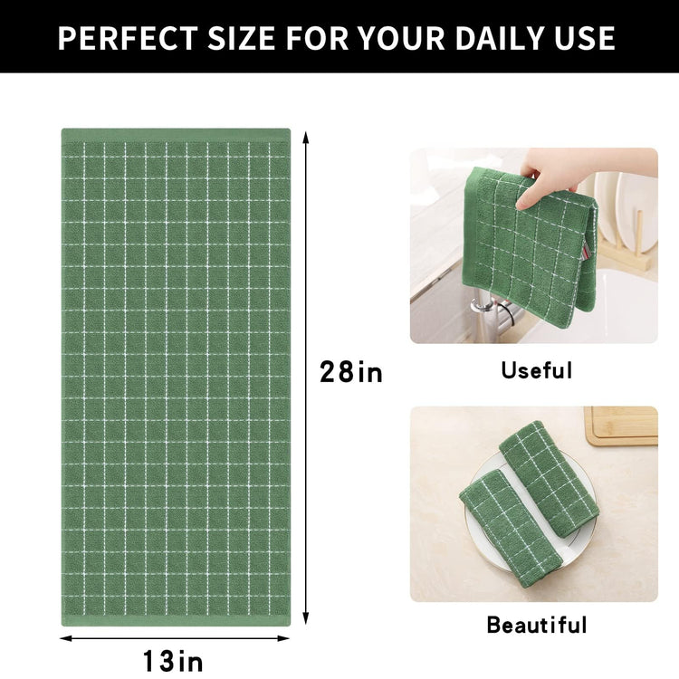 100% Cotton Terry Kitchen Towels (6 Count)