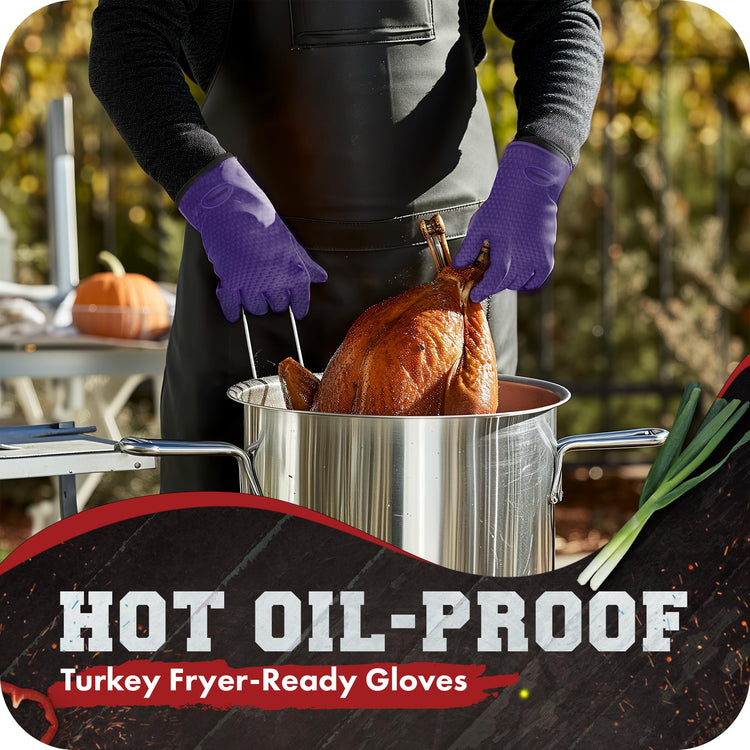 XL Silicone Smoker BBQ Gloves (2 Count)