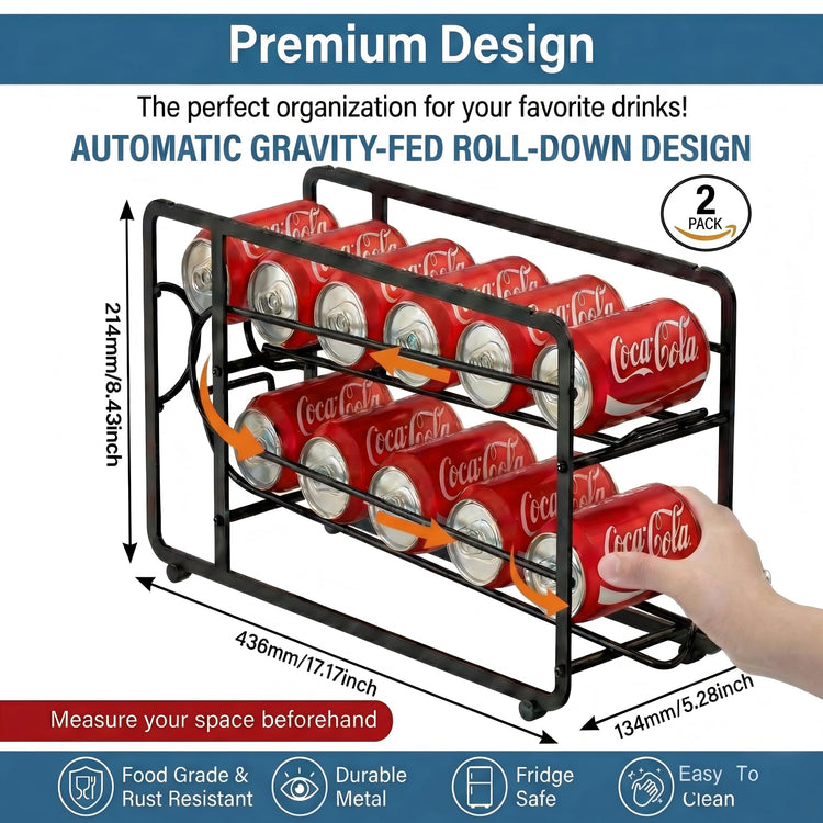 Soda Can Organizer Storage Rack
