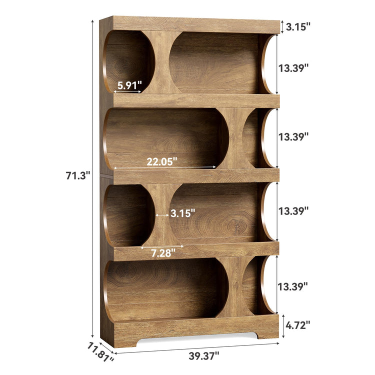 4 Tier Large Bookshelf Set 2 (2 Count)