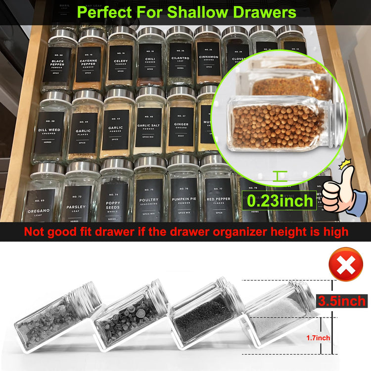 Spice Drawer Organizer Insert