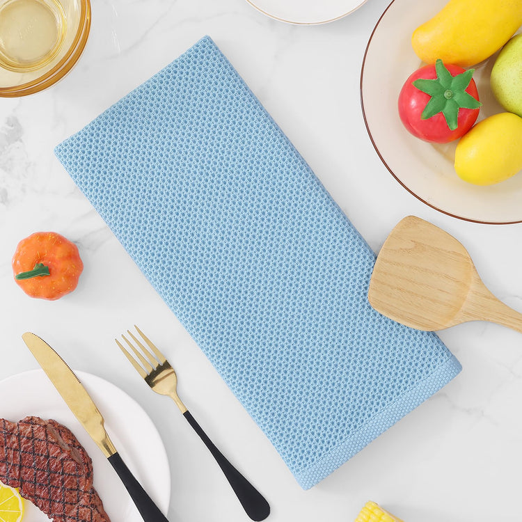 100% Cotton Waffle Weave Kitchen Dish Towels 6 (6 Count)