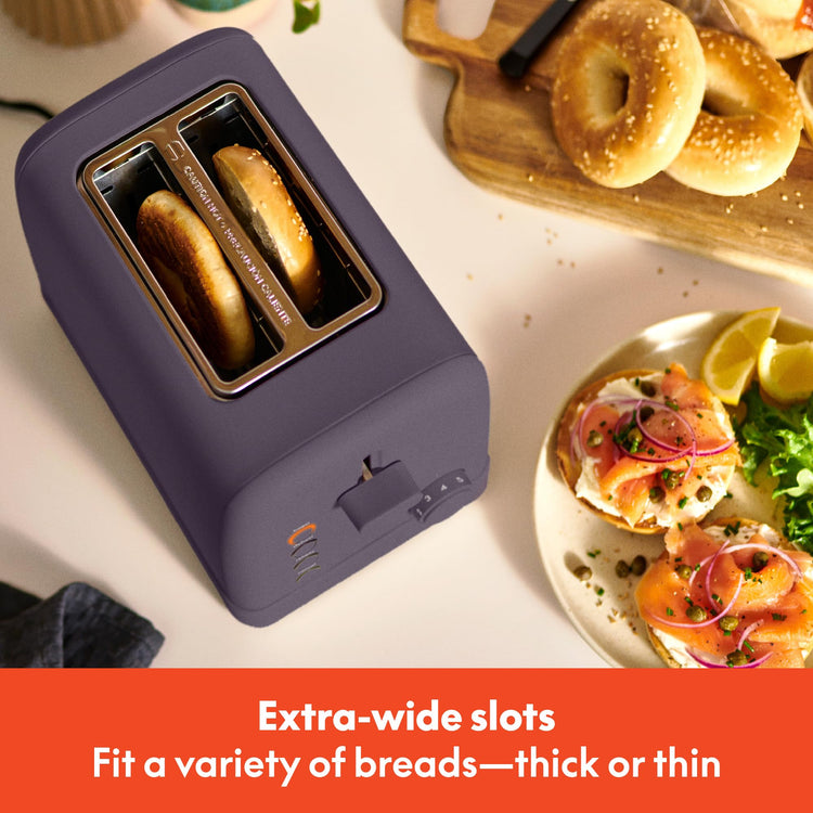 2 Slice Toaster with Extra Wide Slots and 6